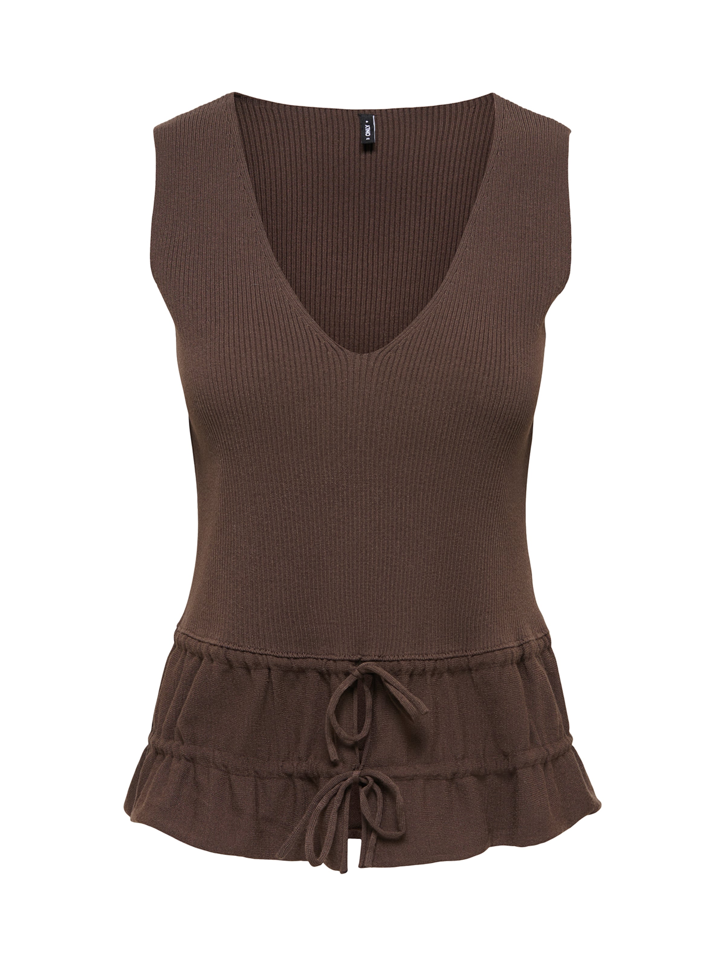 Top in maglia 'ONLNILA' di ONLY in marrone: frontale