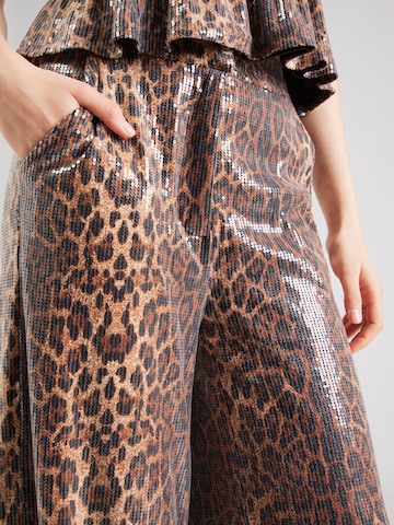 Harper & Yve Wide Leg Housut 'HOLLY' värissä ruskea