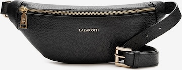 Lazarotti Gürteltasche 'Bologna' in Schwarz: Vorderseite