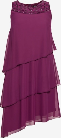 Robe de cocktail SHEEGO en violet : devant