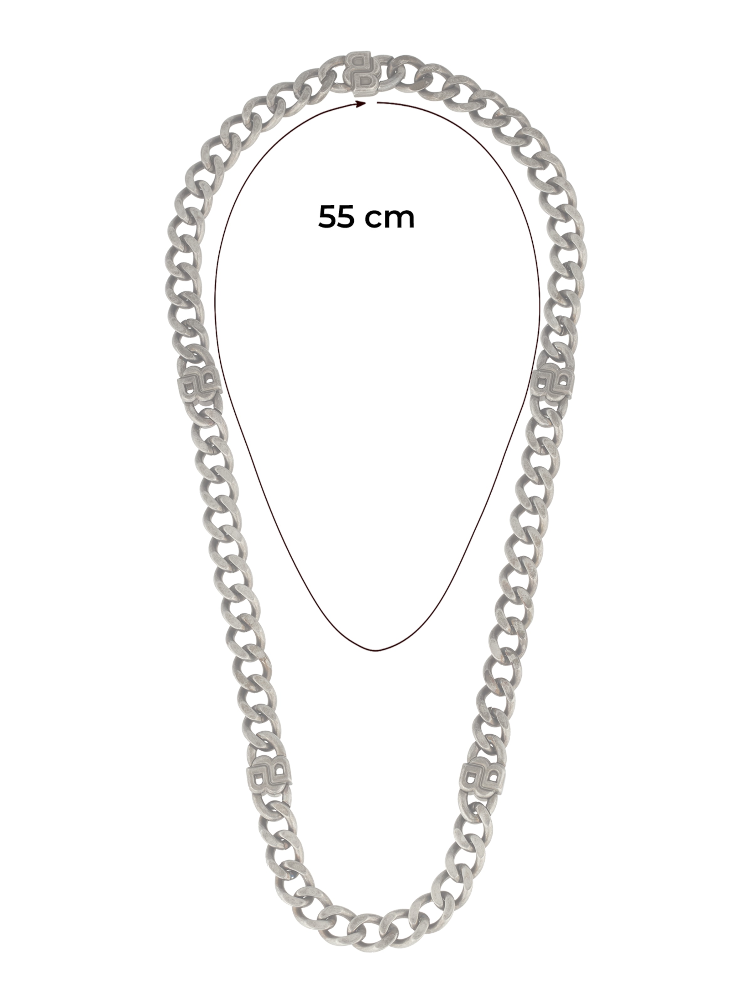 BOSS Lánc 'DOUBLE B ABSOLUTE' - ezüst