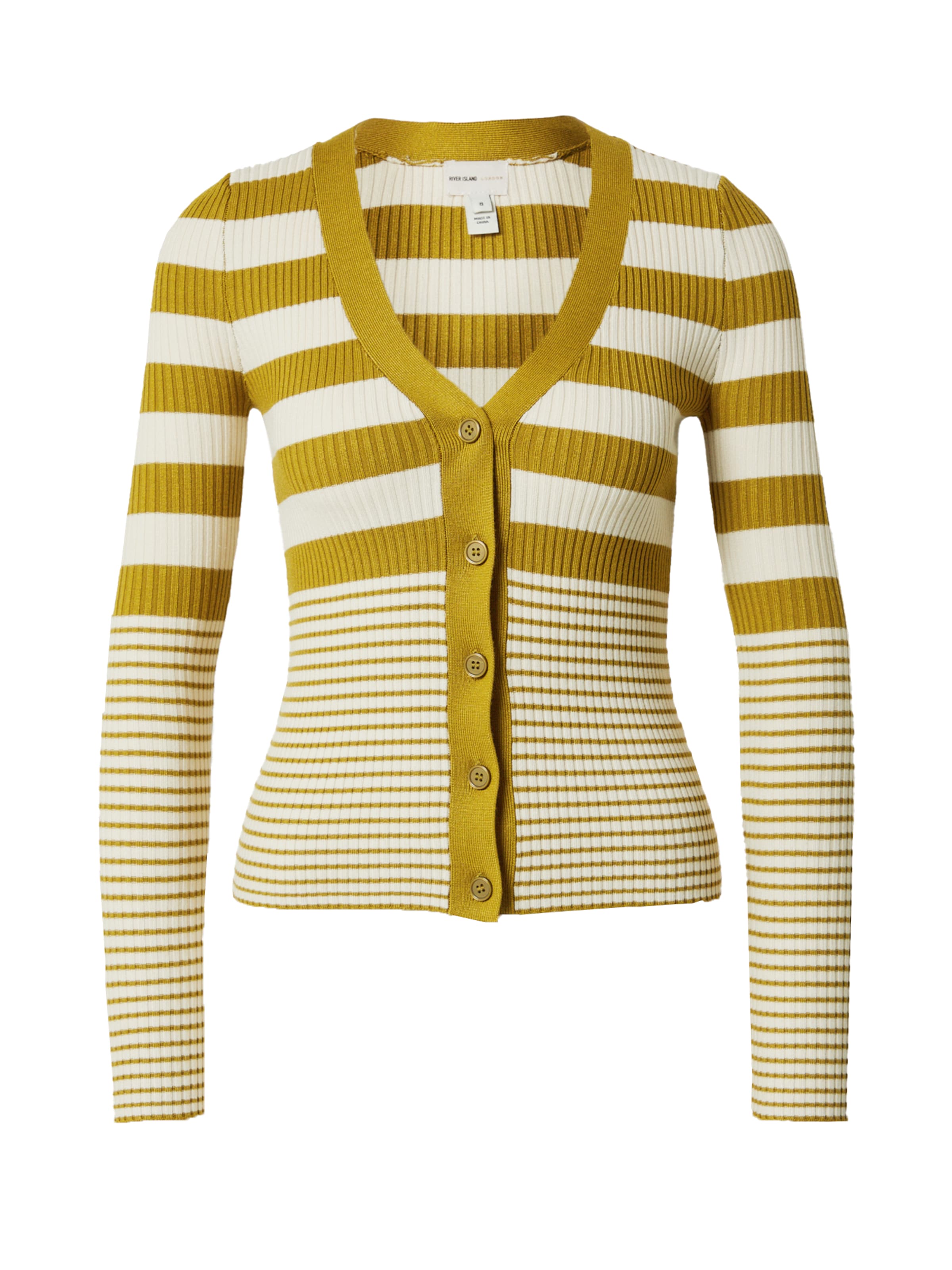 zaļš River Island Adīta jaka: no priekšpuses