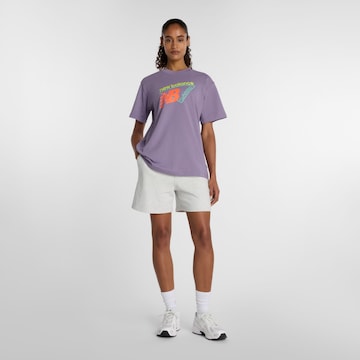 new balance T-Shirt 'Classic' in Lila