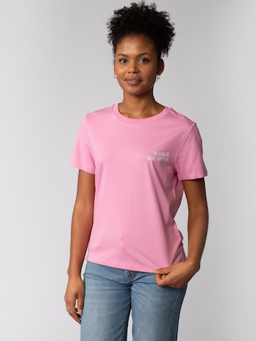 Watapparel T-Shirt 'Ich Kann So Nicht Arbeiten' in Pink: Vorderseite
