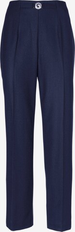 Goldner Regular Pantalon 'Martha' in Blauw: voorkant