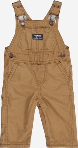 OshKosh Dungarees in Brown: front