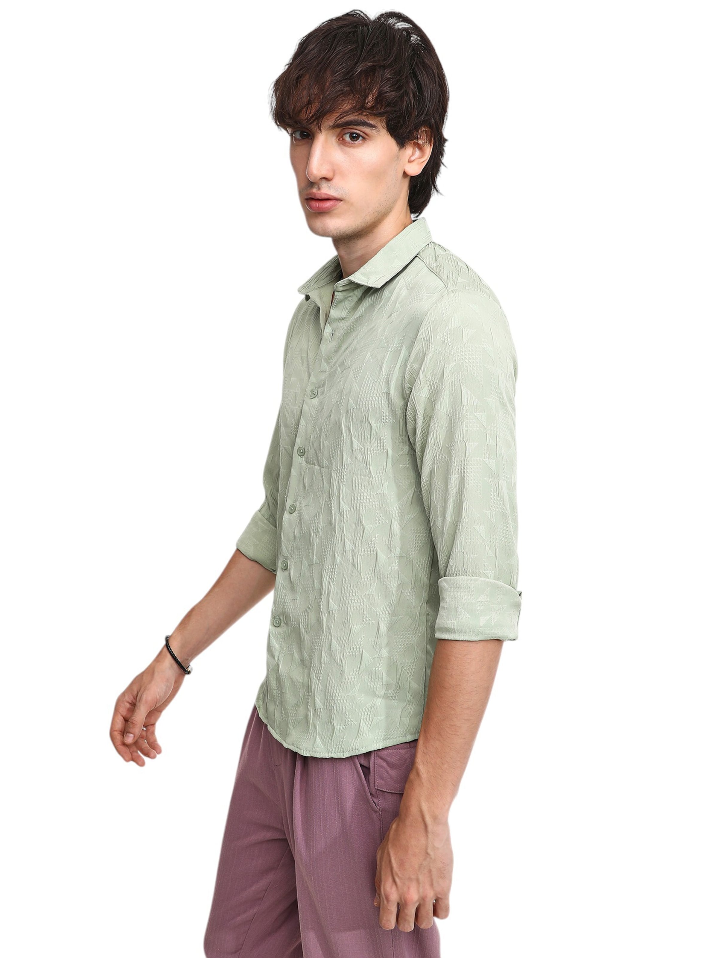 Campus Sutra Regular Fit Skjorte 'Tiara' i grøn