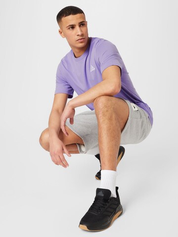 ADIDAS SPORTSWEAR Performance Shirt 'Essentials Embroidered Small Logo' in Purple