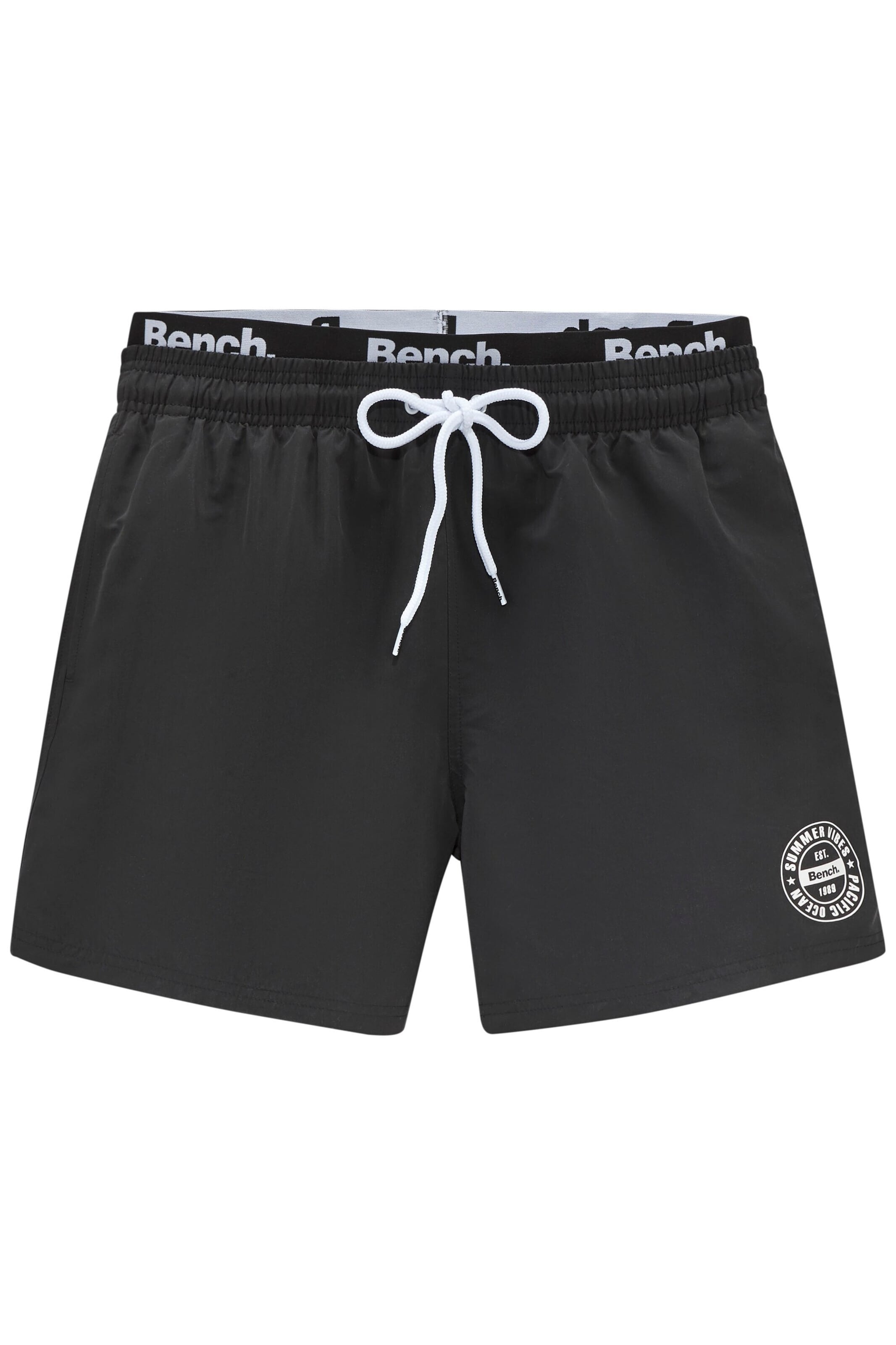 BENCH Badeshorts in Schwarz: Vorderseite