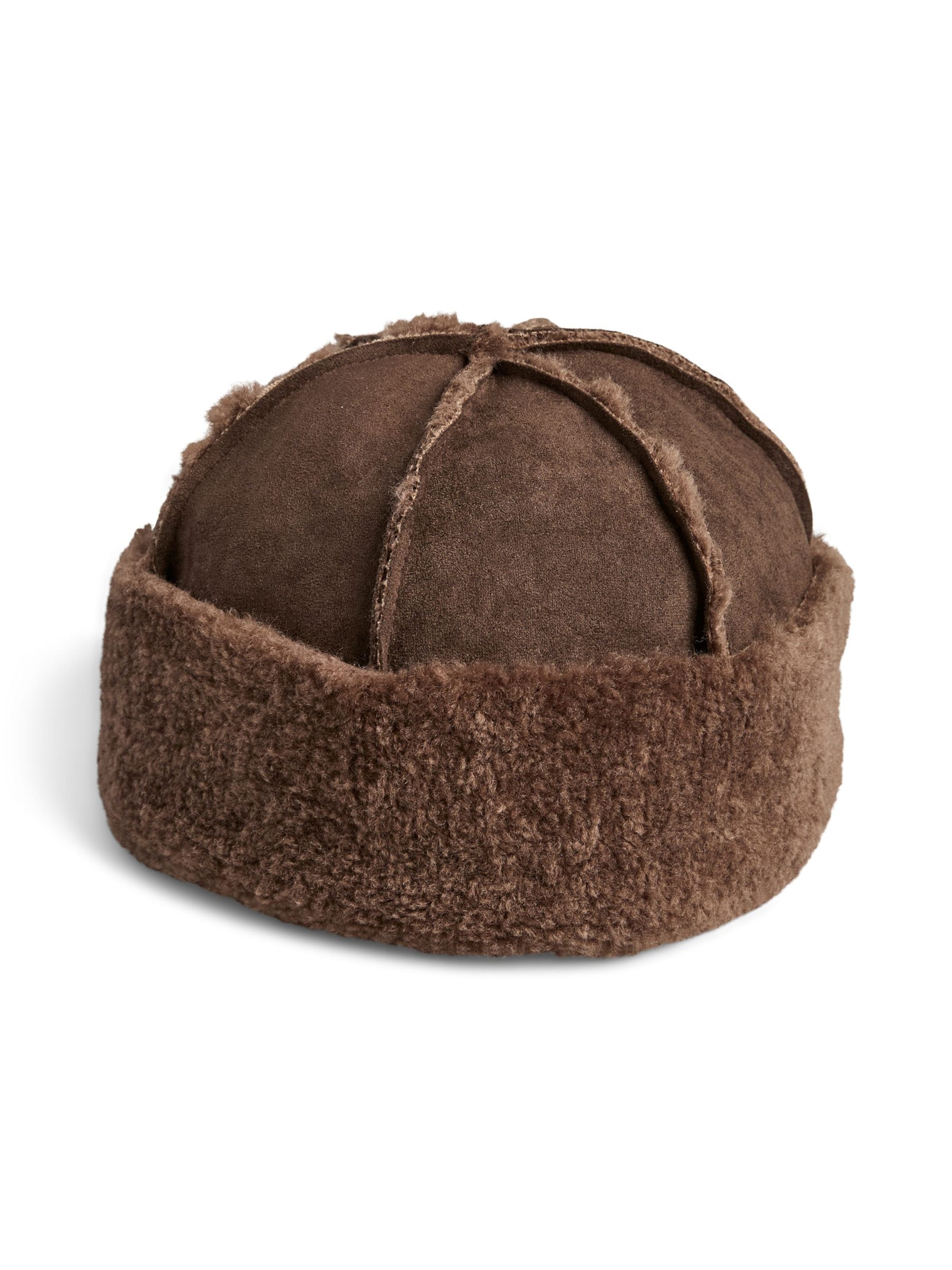 Bonnet 'PCArlo' PIECES en marron