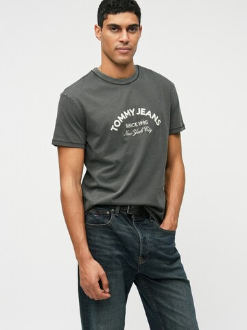 pilka Tommy Jeans Marškinėliai