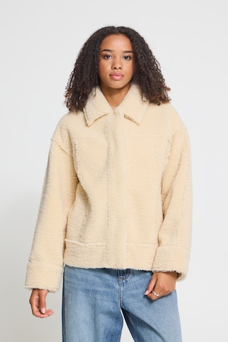 ICHI Vinterjakke i beige: forside