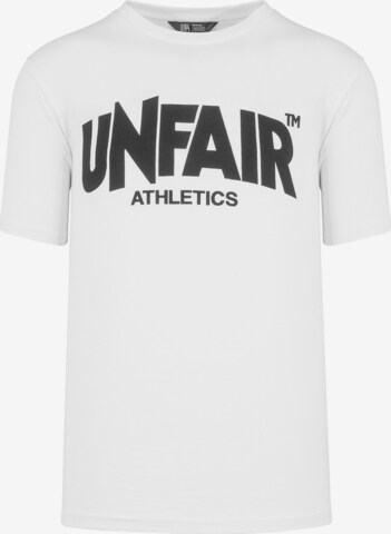 T-Shirt Unfair Athletics en blanc : devant