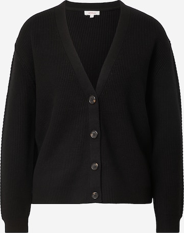 Cardigan s.Oliver en noir : devant