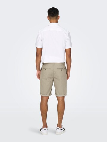 Only & Sons Regular Shorts 'Peter Dobby' in Grau