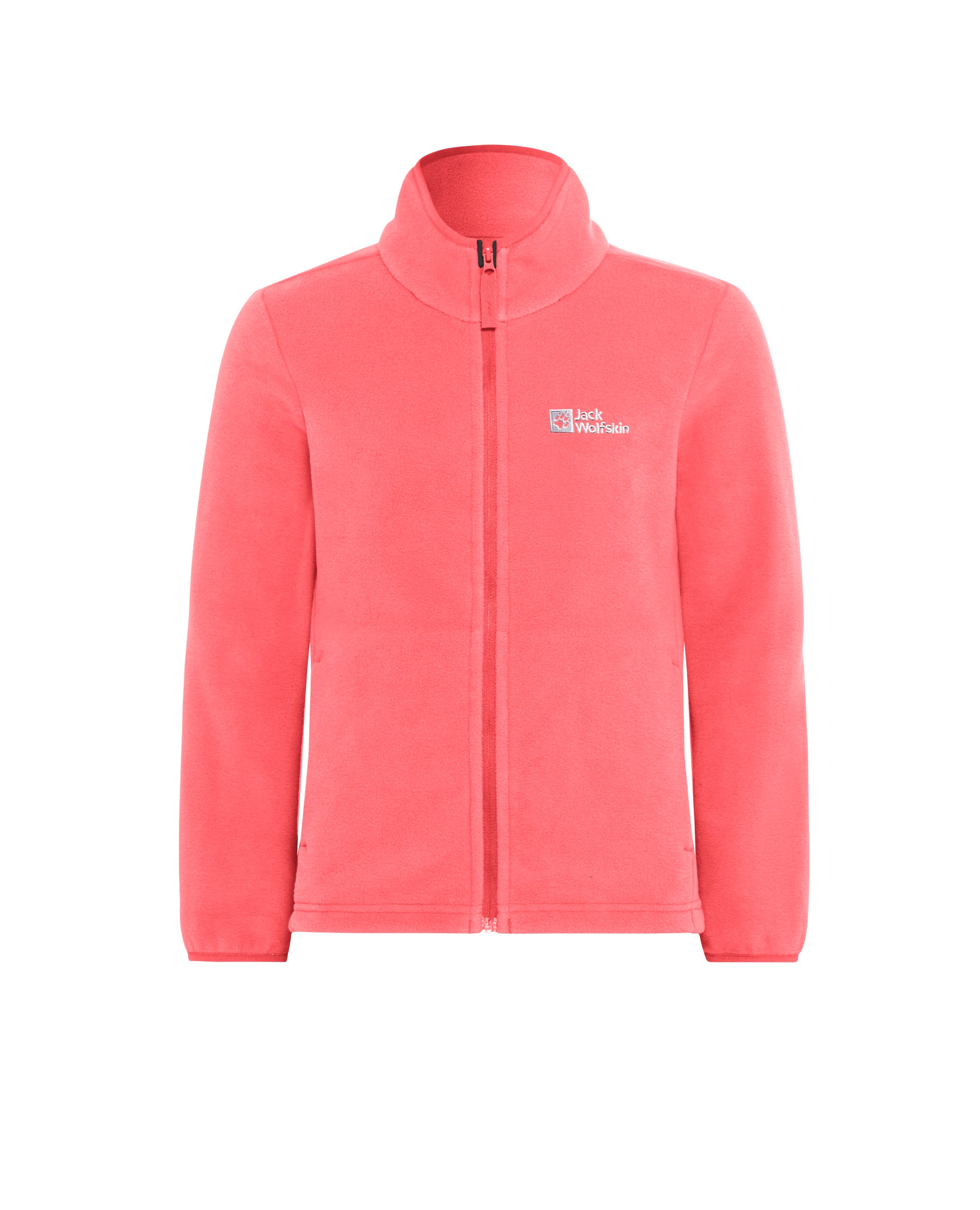 JACK WOLFSKIN Athletic fleece jacket 'Taunus' in Orange: front
