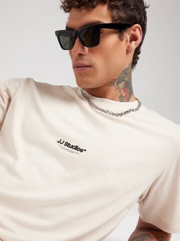 JACK & JONES Shirt 'JJESOHO' in Beige