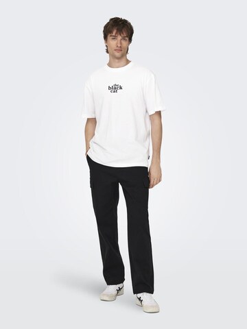 T-Shirt 'Celebrity' Only & Sons en blanc