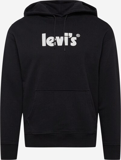 LEVI'S ® Sportisks džemperis 'Relaxed Graphic Hoodie', krāsa - melns / balts, Preces skats