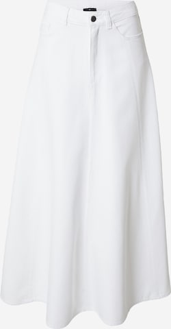 Gonna di monari in bianco: frontale