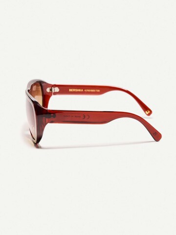 Lunettes de soleil Bershka en marron