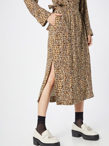 SECOND FEMALE Shirt Dress 'Poline' in Brown