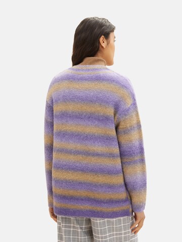 TOM TAILOR DENIM Sweater in Purple