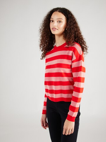 sarkans ESPRIT Sportisks džemperis: no priekšpuses