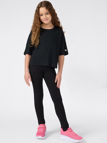 juoda Champion Authentic Athletic Apparel Marškinėliai