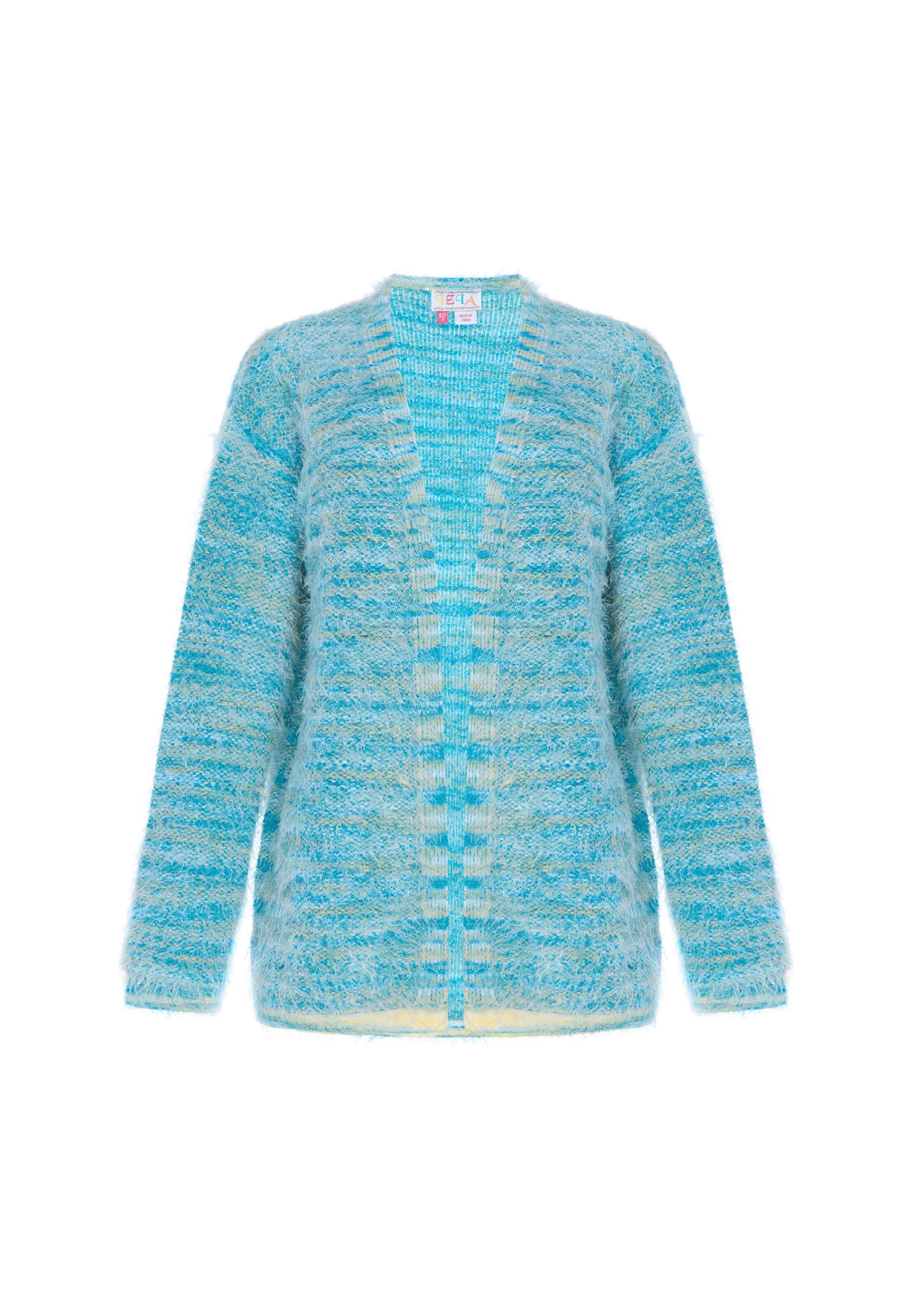 IZIA Gebreid vest in Blauw: voorkant