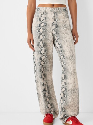 Bershka Loose fit Jeans in Grey