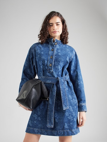 Vanessa Bruno Košilové šaty – modrá: přední strana