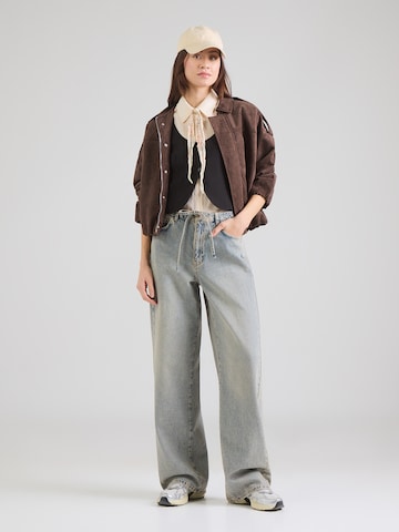 Wide Leg Jean 'BROOKLYN' NÜMPH en bleu