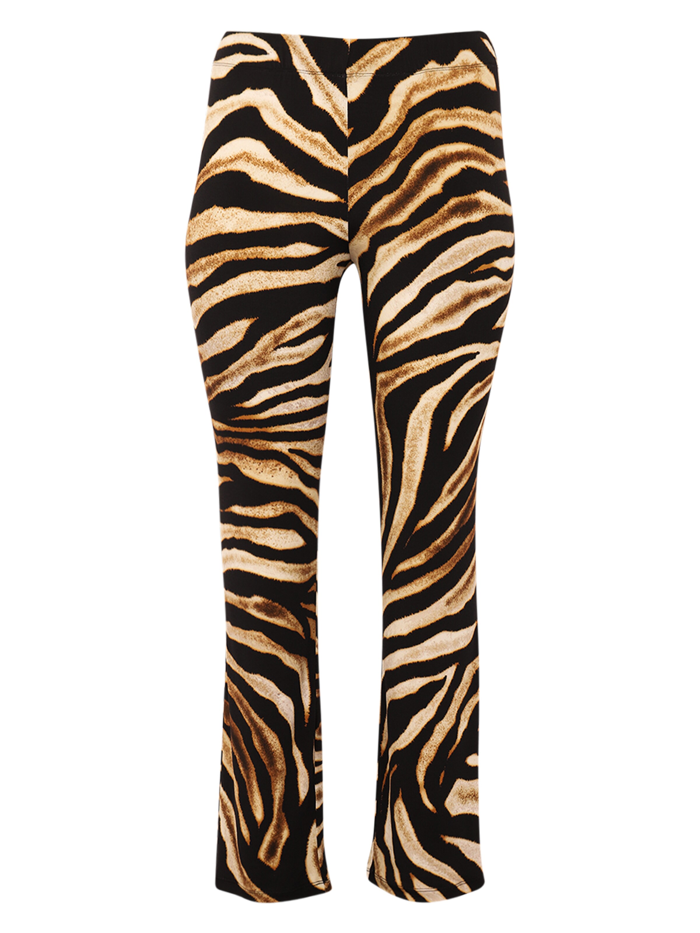 YOEK Skinny Broek in Bruin: voorkant