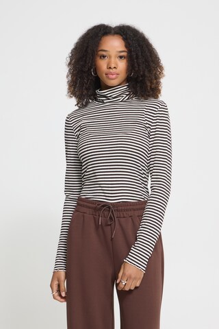 ICHI - Camisa 'CELLA ' em castanho: frente