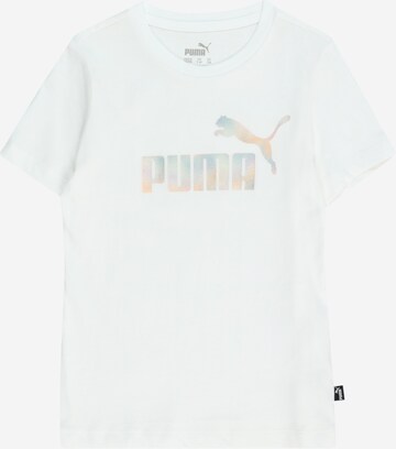 PUMA Футболка 'ESS SUMMER DAZE' в Белый: спереди