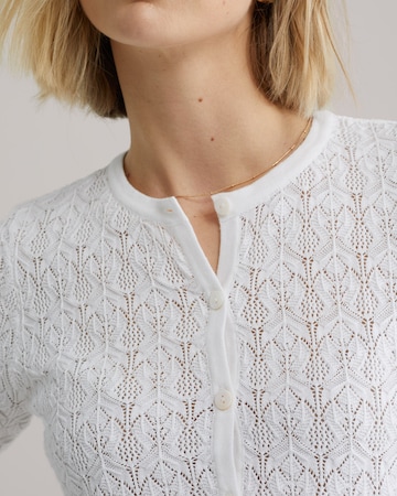 WE Fashion Pletena jopa | bela barva