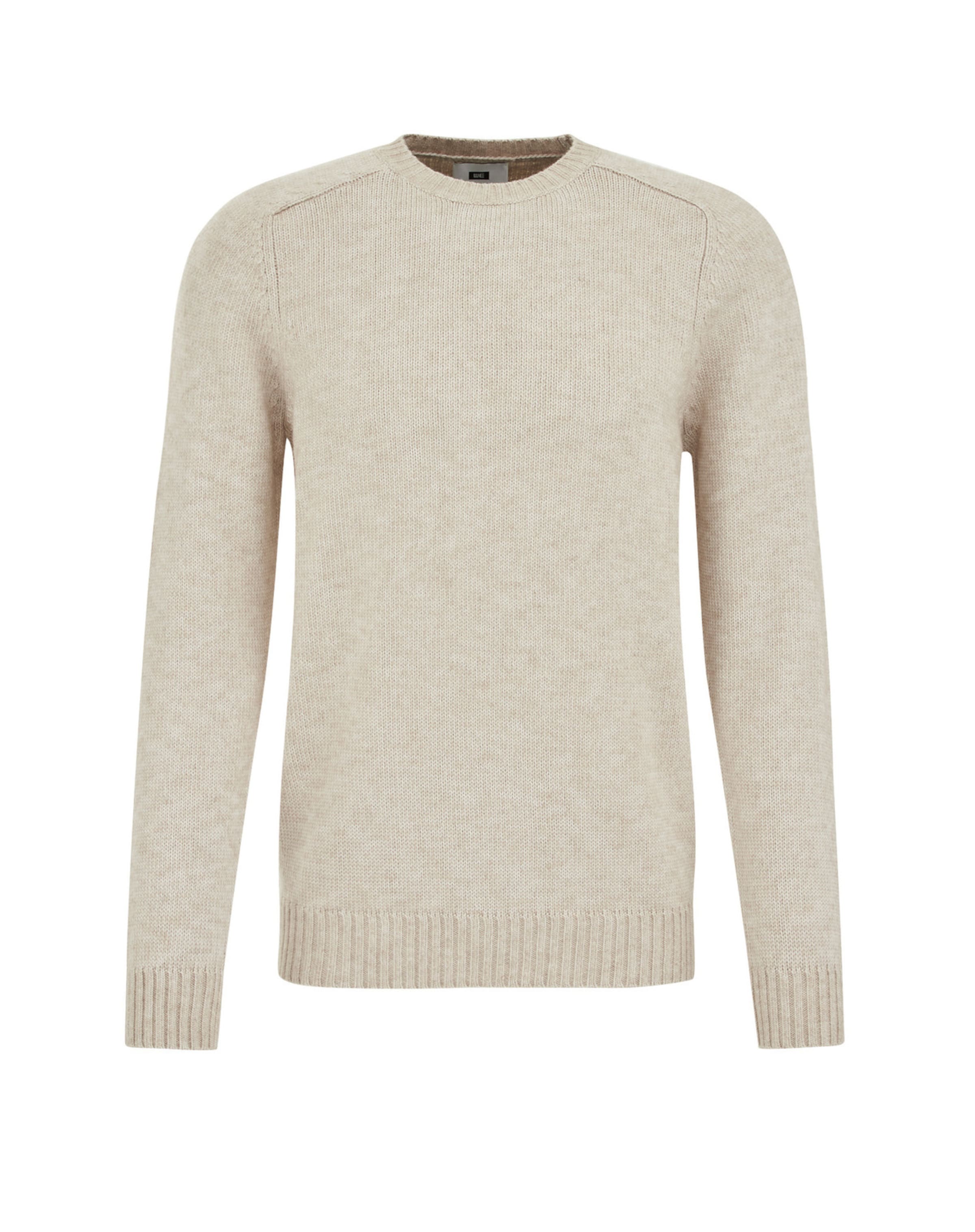 WE Fashion Свитер в Бежевый: спереди