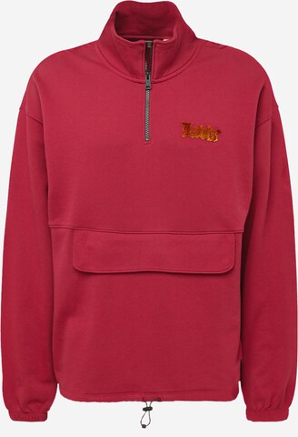 LEVI'S ® Sweatshirt 'RLXD Graphic 1/4 Zip Pch' in Red: front