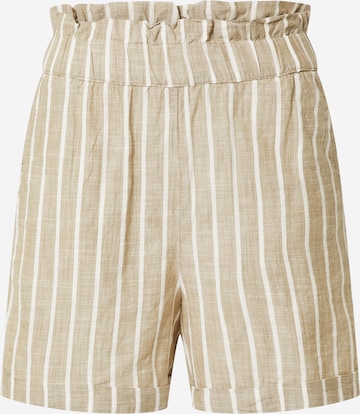 ICHI Regular Pants in Beige: front