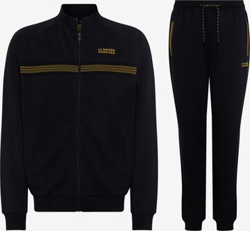 FC BAYERN MÜNCHEN Tracksuit 'FC Bayern München Black & Gold' in Black: front