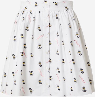 Karl Lagerfeld - Falda 'Disney' en blanco: frente