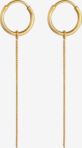 ELLI Earrings 'Creole, Ear Chain' in Gold: front