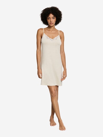 Hanro Nachthemd 'Natural Elegance' in Beige