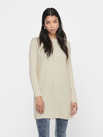 ONLY - Vestido de punto 'ONLCAROL' en beige: frente