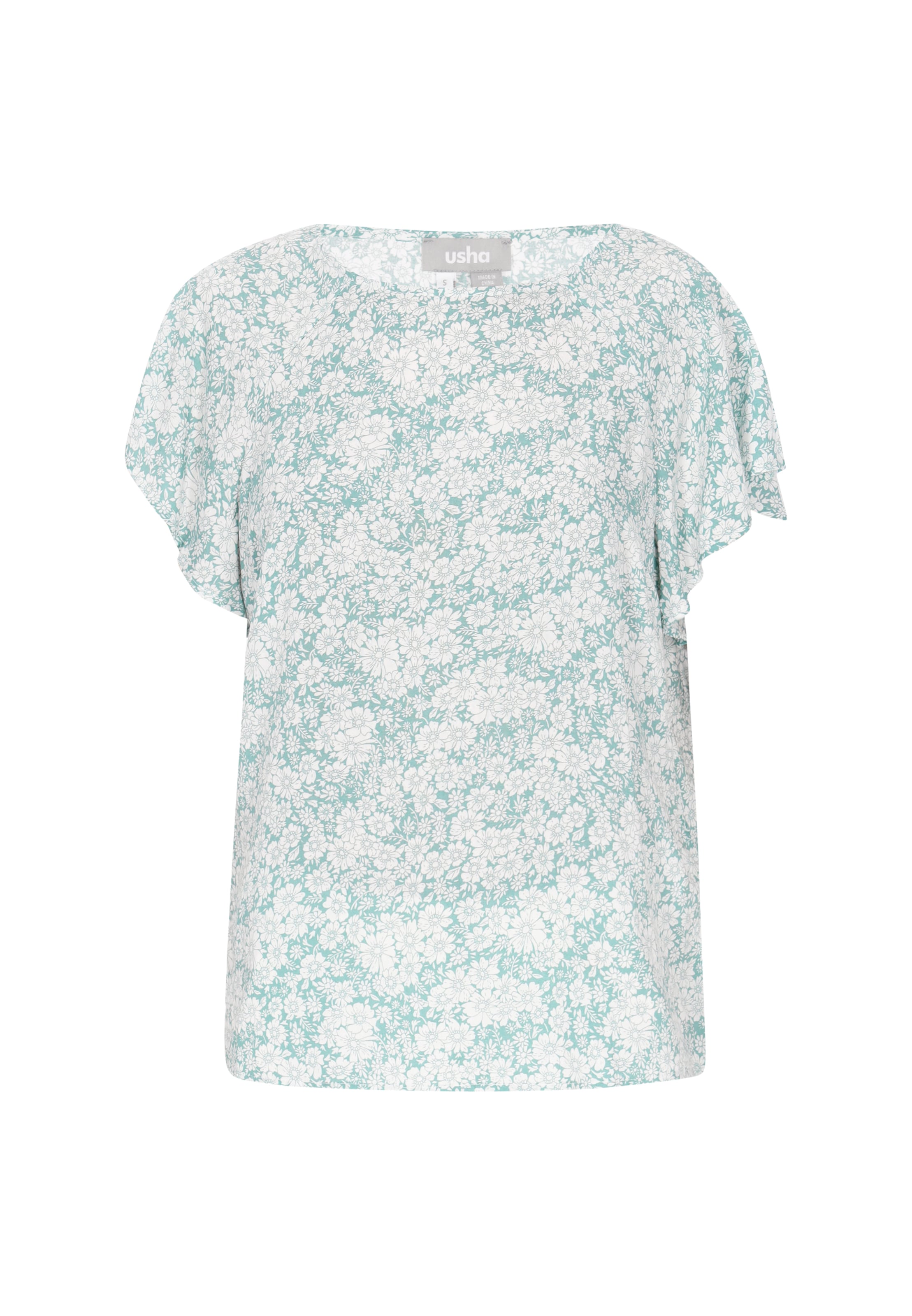 FELIPA Блуза &#x27;Fashion Look&#x27; в зелено: отпред