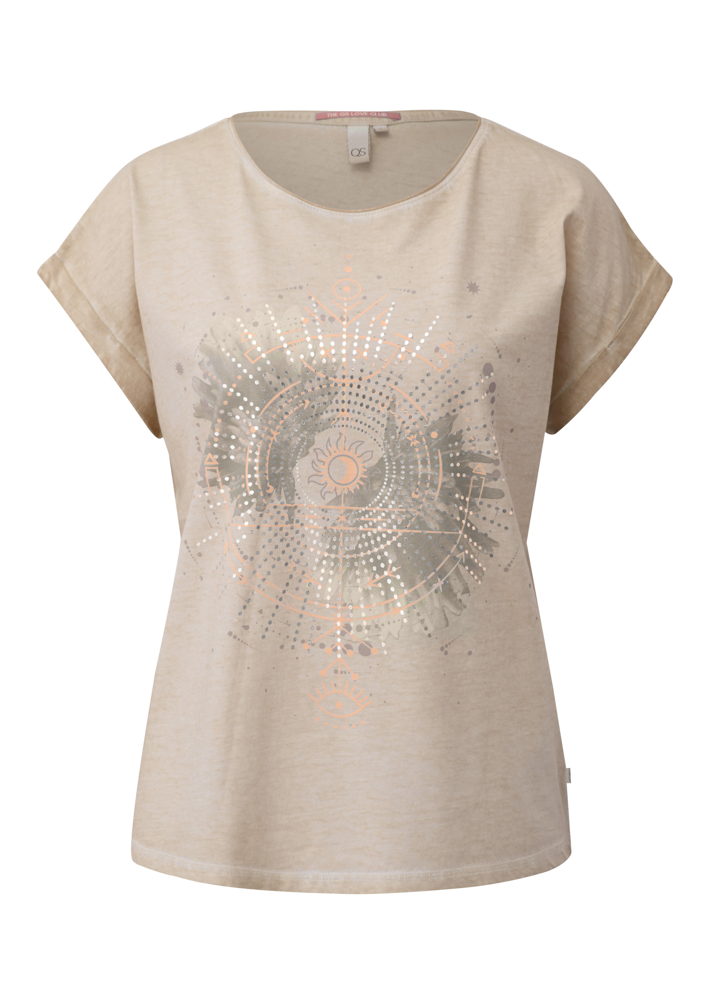 QS Shirt in Beige: front