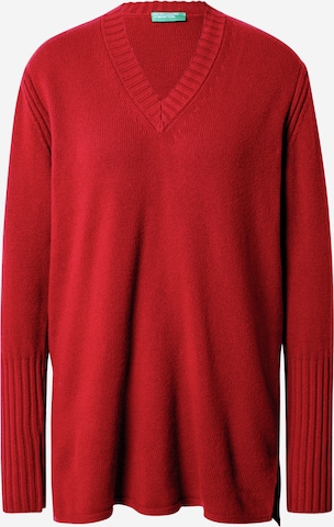 UNITED COLORS OF BENETTON Sweater in Red: front