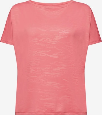 T-shirt fonctionnel ESPRIT en rose : devant