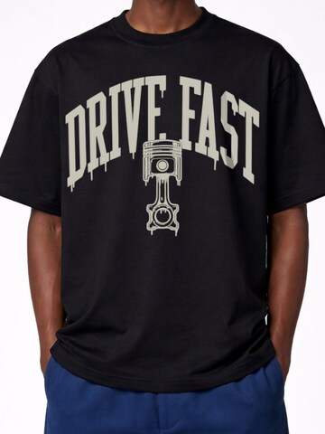 DriveFastDieYoung Shirt 'Piston' in White